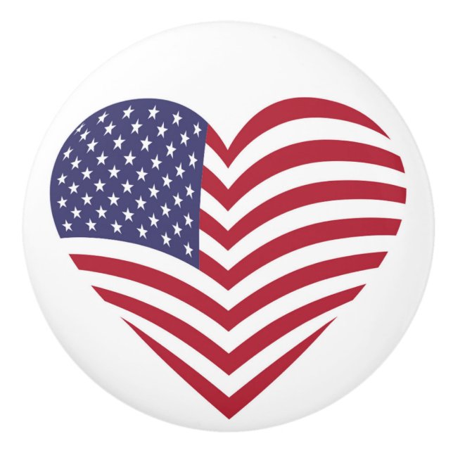 I LOVE AMERICA CERAMIC KNOB (Front)