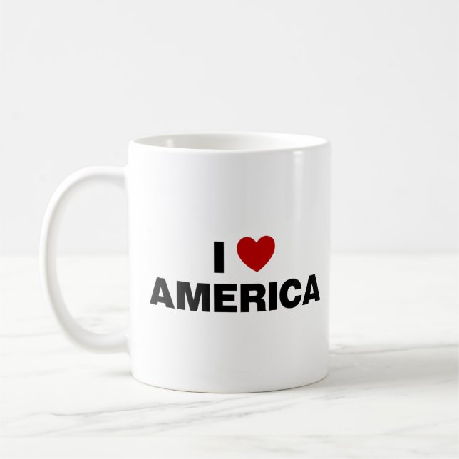 I Love America Coffee Mug (Left)