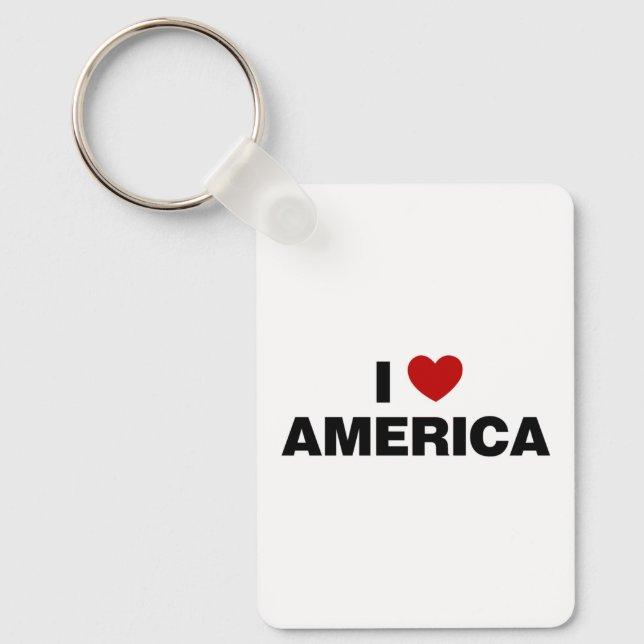I Love America Key Ring (Front)