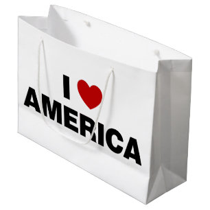 I Love America Large Gift Bag