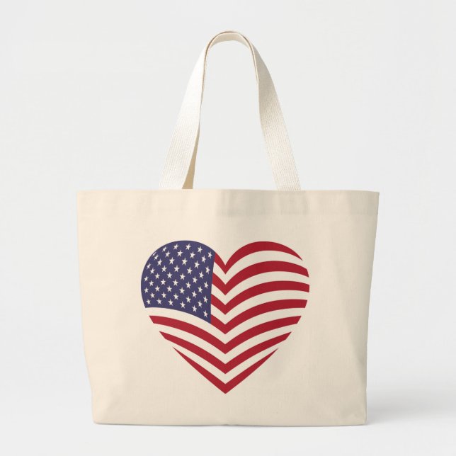 I LOVE AMERICA LARGE TOTE BAG (Front)