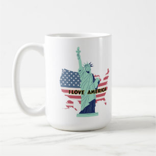 I Love America – Liberty & Pride T-Shirt Coffee Mug
