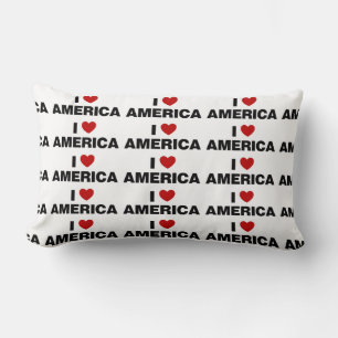 I Love America Lumbar Cushion