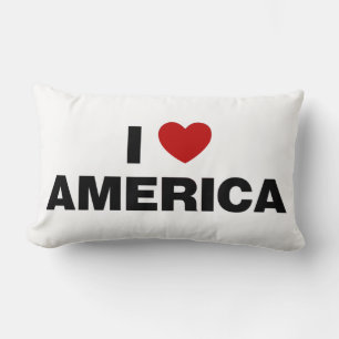 I Love America Lumbar Cushion