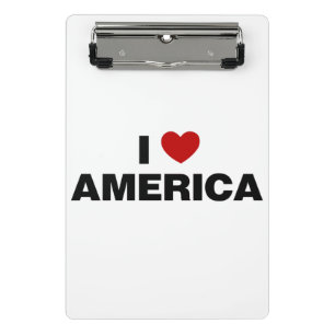 I Love America Mini Clipboard