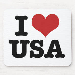I Love America Mouse Pad