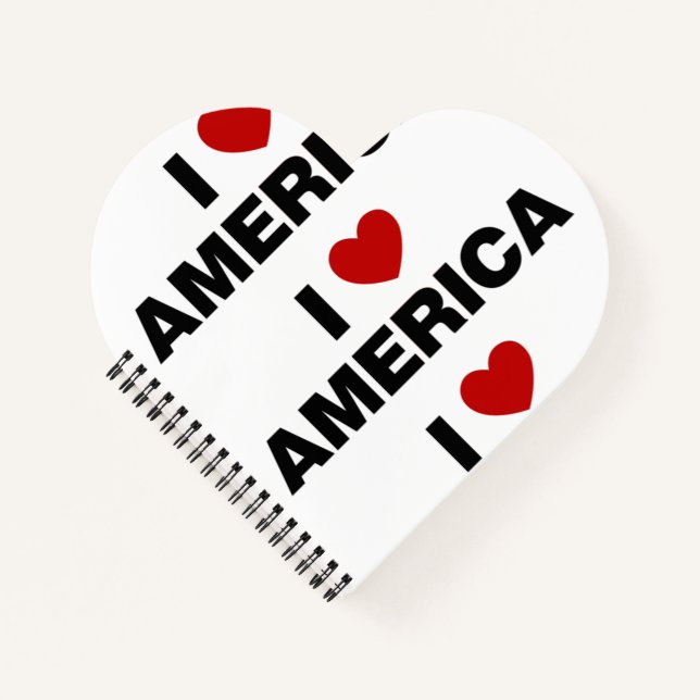 I Love America Notebook (Front)