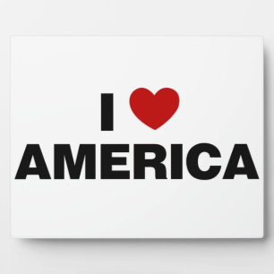 I Love America Plaque