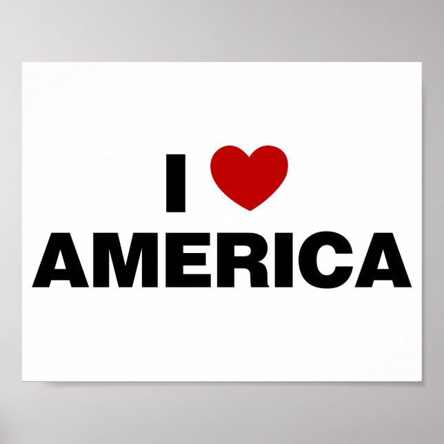 I Love America Poster (Front)