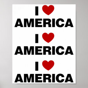 I Love America Poster