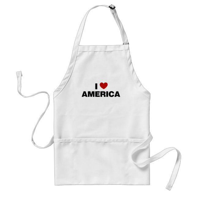 I Love America Standard Apron (Front)