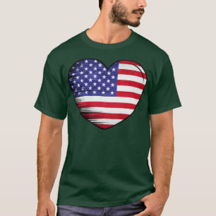I Love America USA Flag My Home My Country 5 T-Shirt
