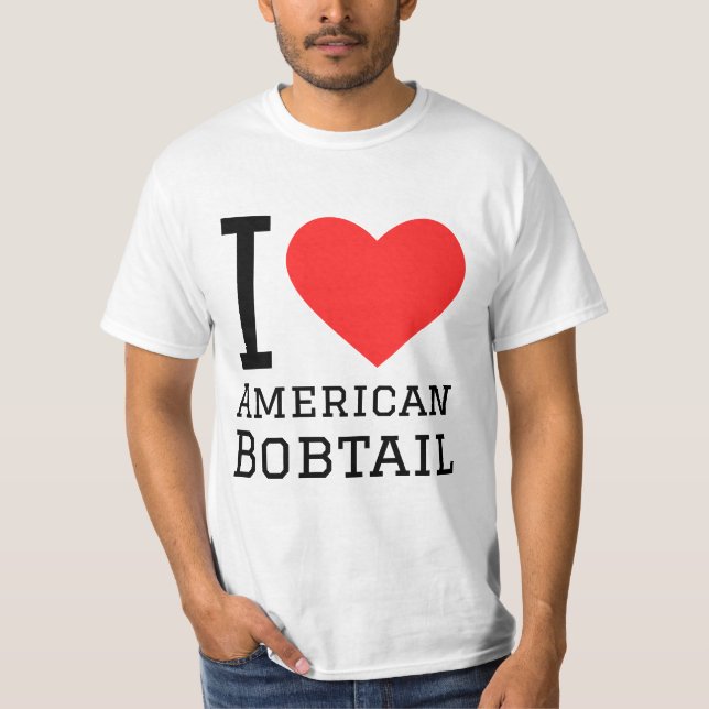 I love American bobtail T-Shirt (Front)