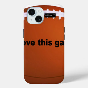 I love American footballs.png iPhone 15 Case