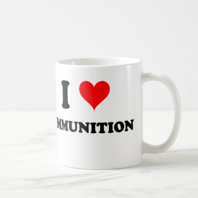 I Love Ammunition Coffee Mug (Right)