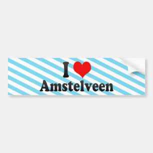 I Love Amstelveen, Netherlands Bumper Sticker