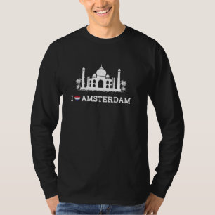 I Love Amsterdam Indian Landmark Funny Gag Prank J T-Shirt