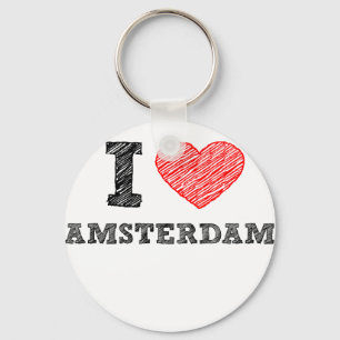 I Love Amsterdam Key Ring