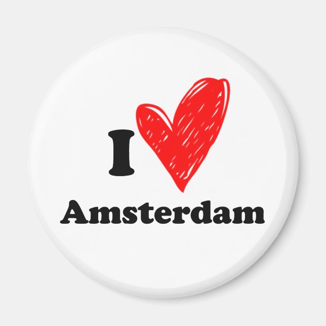 I love Amsterdam Magnet (Front)