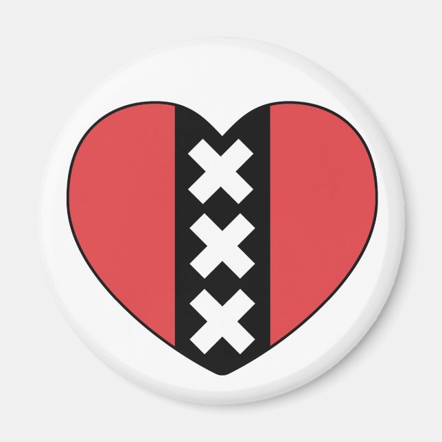 I LOVE AMSTERDAM magnet By Amsterdam (Front)