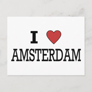 I Love Amsterdam Postcard