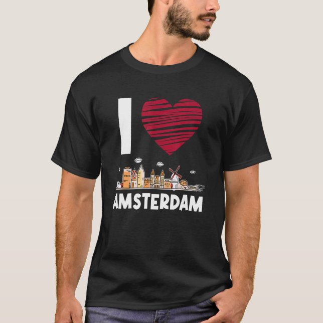 I Love Amsterdam T-Shirt (Front)