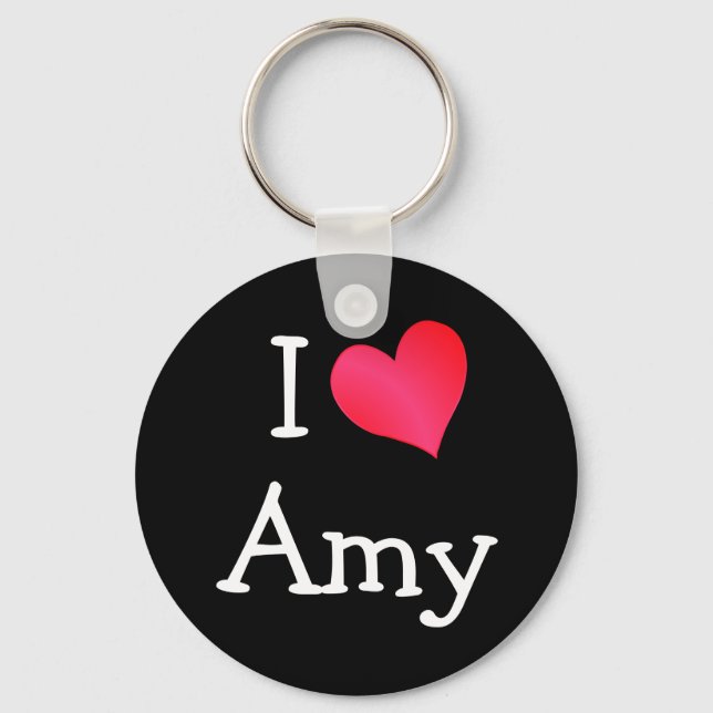 I Love Amy Key Ring (Front)