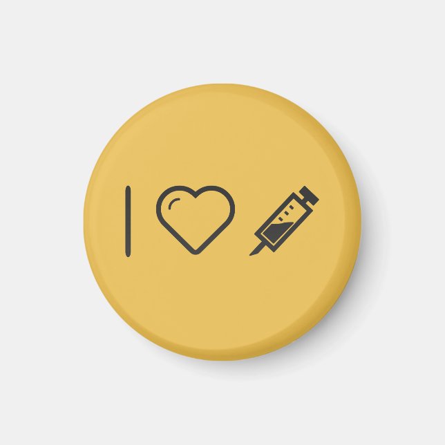 I Love anaesthesia Magnet (Front)