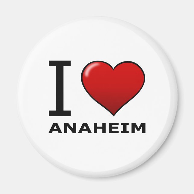 I LOVE ANAHEIM,CA - CALIFORNIA MAGNET (Front)