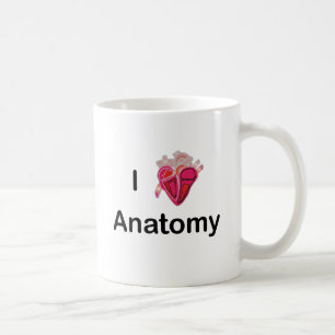 I Love Anatomy with human heart! Coffee Mug