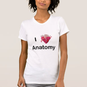 I Love Anatomy with human heart! T-Shirt