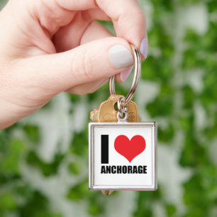 I love Anchorage Key Ring