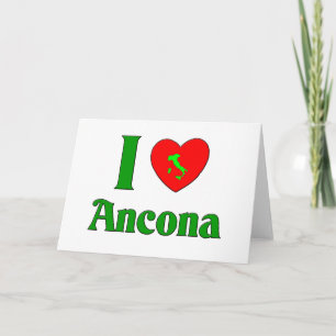 I Love Ancona Italy Holiday Card