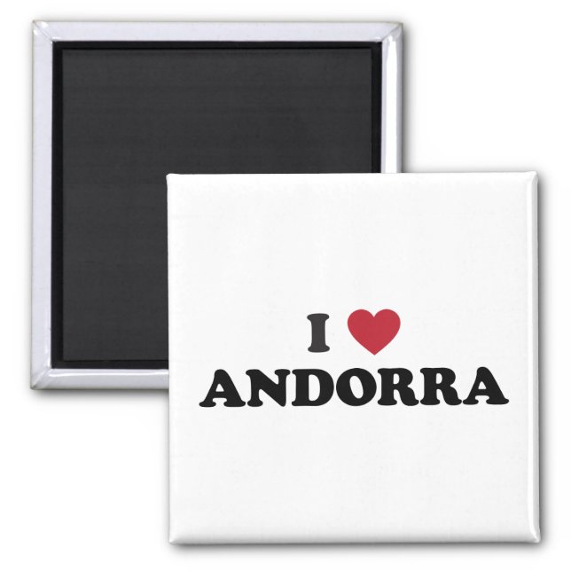I Love Andorra Magnet (Front)
