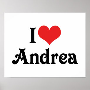 I Love Andrea Poster