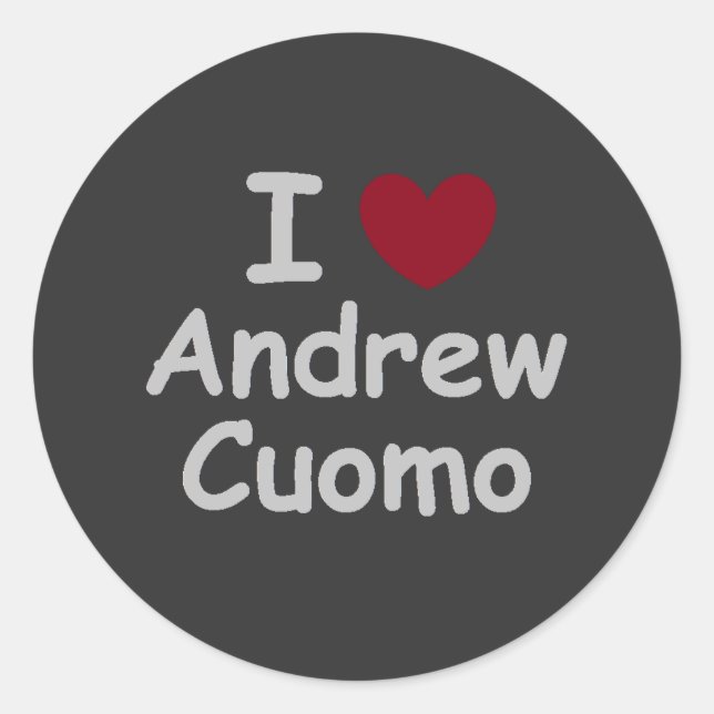 I Love Andrew Cuomo Classic Round Sticker (Front)
