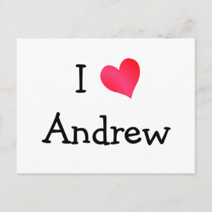 I Love Andrew Postcard
