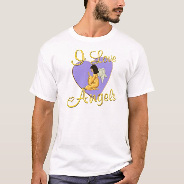 I Love Angels T-Shirt (Front)