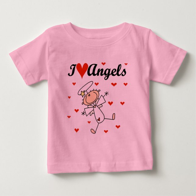 I Love Angels T-shirts and Gifts (Front)