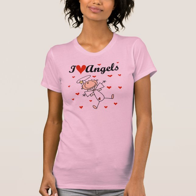 I Love Angels T-shirts and Gifts (Front)