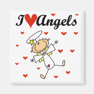 I Love Angels T-shirts and Gifts Magnet