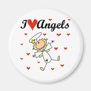 I Love Angels T-shirts and Gifts Magnet