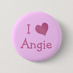 I Love Angie 6 Cm Round Badge