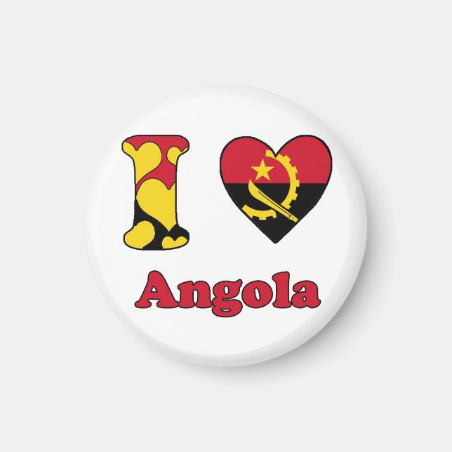 I love Angola Magnet (Front)