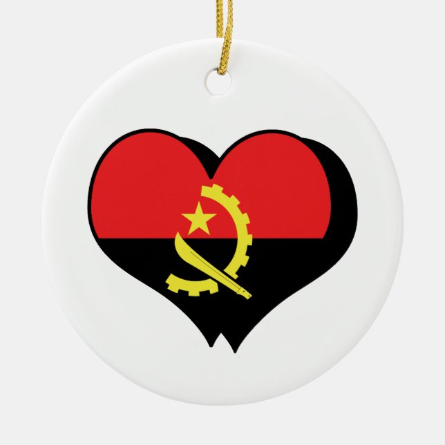 I Love Angola Ornament (Front)