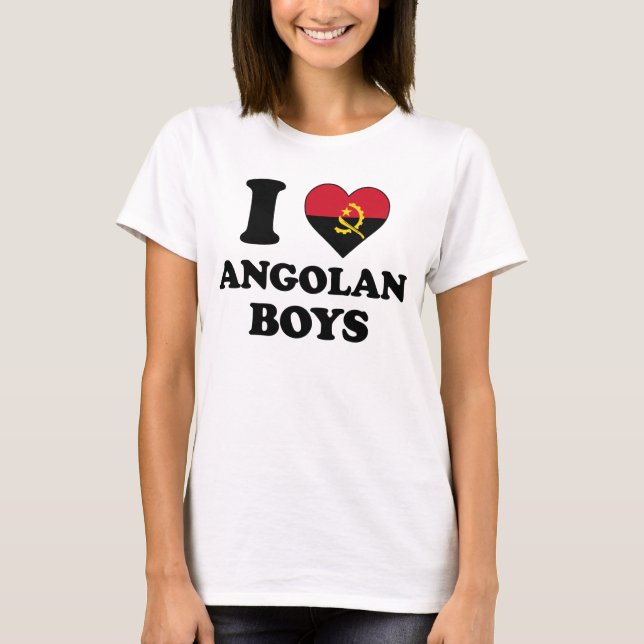 I love Angolan Boys T-Shirt (Front)