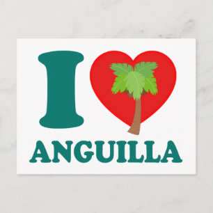 I Love Anguilla Postcard