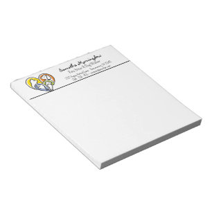 I love animals - Cat Dog Fish Bird in a Heart 1 Notepad