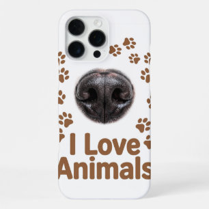 I Love Animals iPhone 16 Pro Max Case