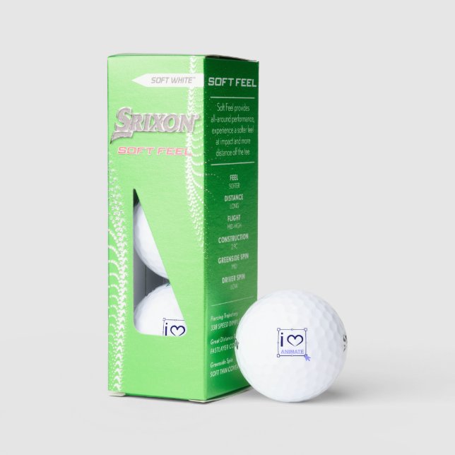 I Love Animate Golf Balls (Packaging)